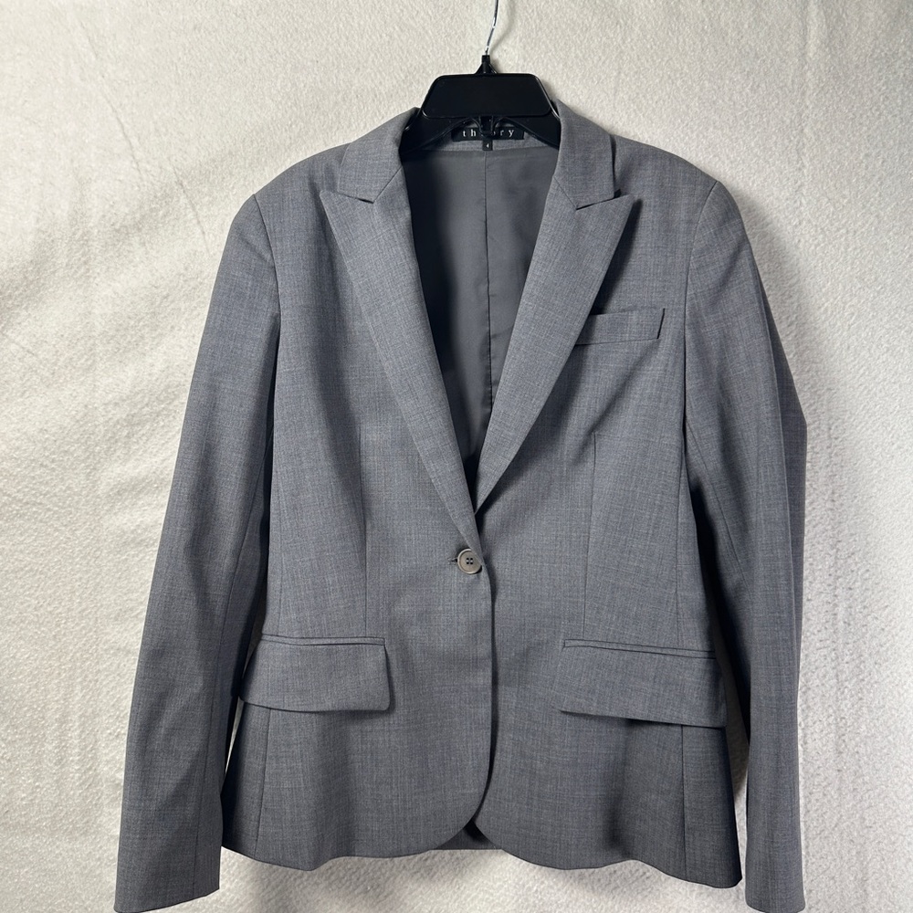 Theory Charcoal Gray Women’s Blazer